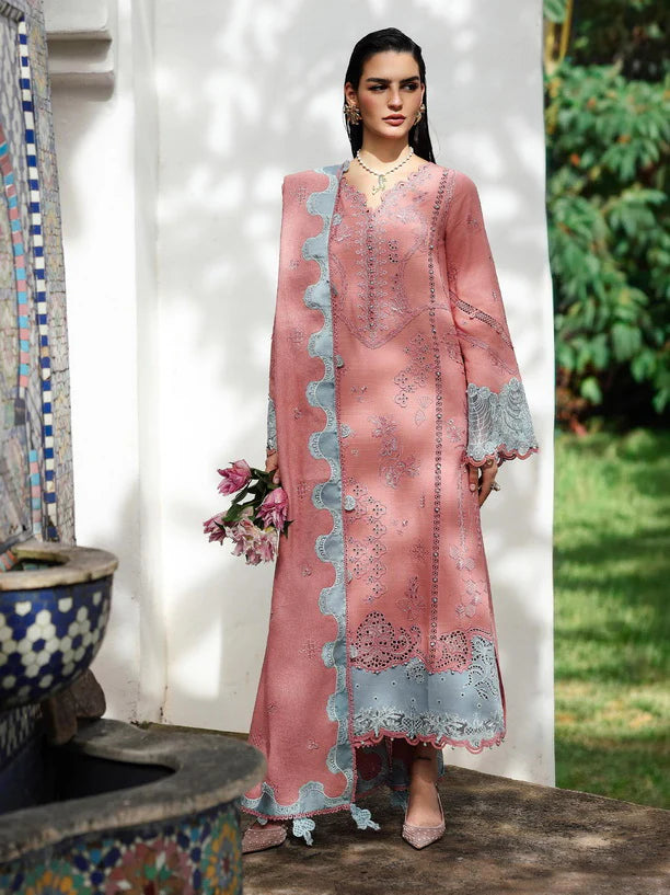 Embroidered Linen stitched with winter 3Pc Suit