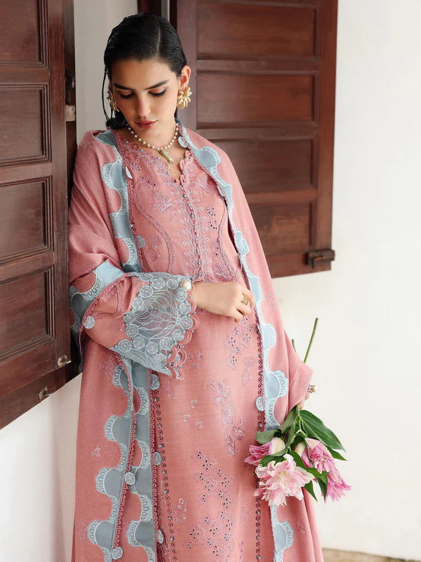 Embroidered Linen stitched with winter 3Pc Suit