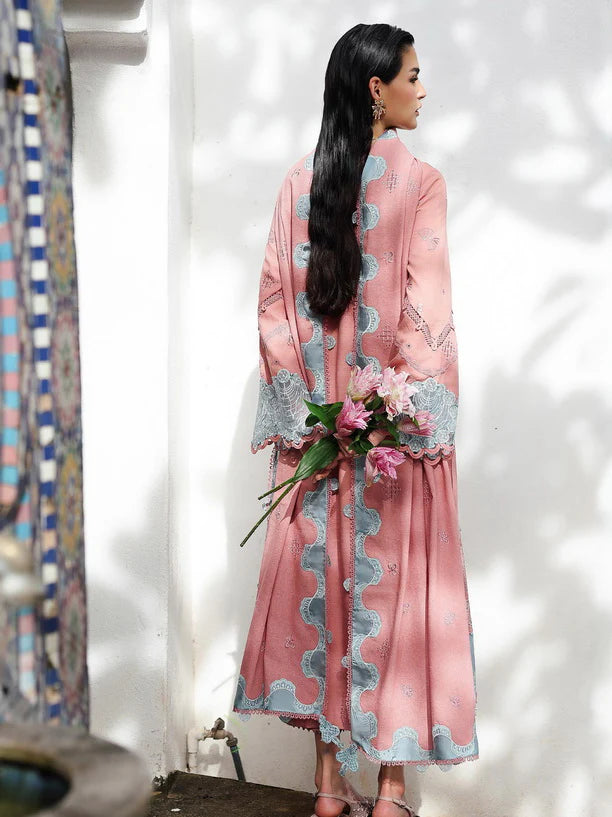 Embroidered Linen stitched with winter 3Pc Suit