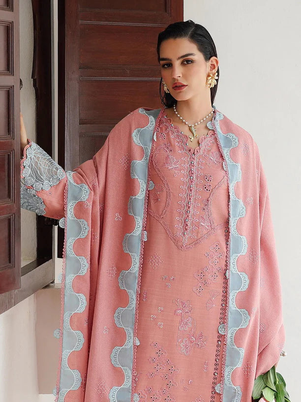 Embroidered Linen stitched with winter 3Pc Suit